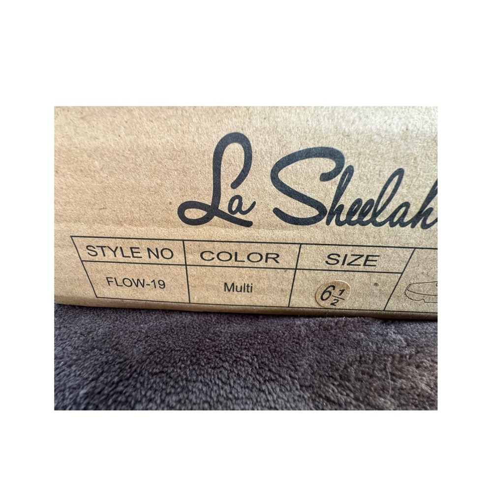 La Sheelah colorful Sneakers with Clear Pink Soles - Picture 10 of 10